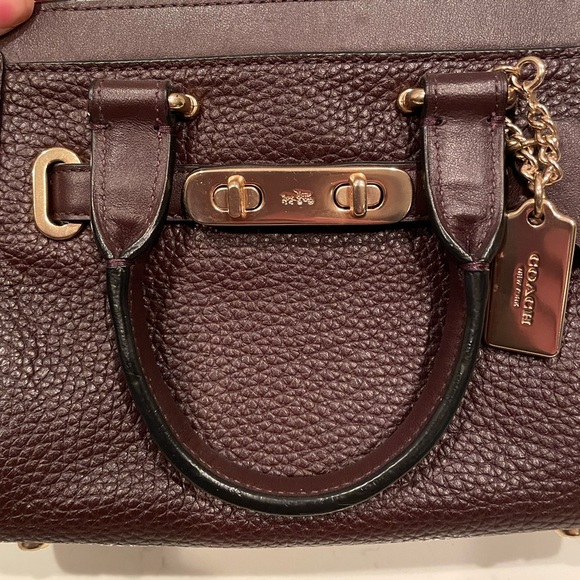 Coach Swagger 21 Pebbled Satchel - Picture 3 of 10